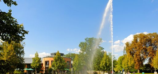Die Bali-Therme und der Jordan-Sprudel im Kurpark in Bad Oeynhausen